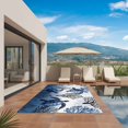 thumbnail image 3 of Coastal Sea Turtles Outdoor Rug for Patio/Deck/Porch, Non-Slip Large Area Rug 6 x 9 Ft, Summer Coral Ocean Beach Gradient Blue Indoor Outdoor Rugs Washable Area Rugs, Camping Rug Carpet Runner, 3 of 8