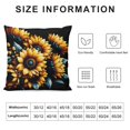 thumbnail image 5 of GOSMITH  Vintage Microfiber Sunflower Body Pillow Cover, Black White, 5 of 5