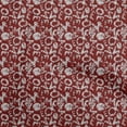 thumbnail image 1 of oneOone Cotton Jersey Red Fabric Abstracts Sewing Material Print Fabric By The Yard 58 Inch Wide, 1 of 5