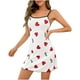 thumbnail image 1 of Camisón corto con tirantes para mujer, ropa de dormir a la moda con estampados para el hogar, pijama cálido, 1 of 2