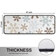 thumbnail image 5 of Kitchen Rugs Sets Of 2,Light Christmas Snowflake Pattern Anti Fatigue Kitchen Mat Rugs Non Slip Washable,Decorative Kitchen Floor Mats for Kitchen,Sink,Laundry,17"x47"+17"x47", 5 of 5