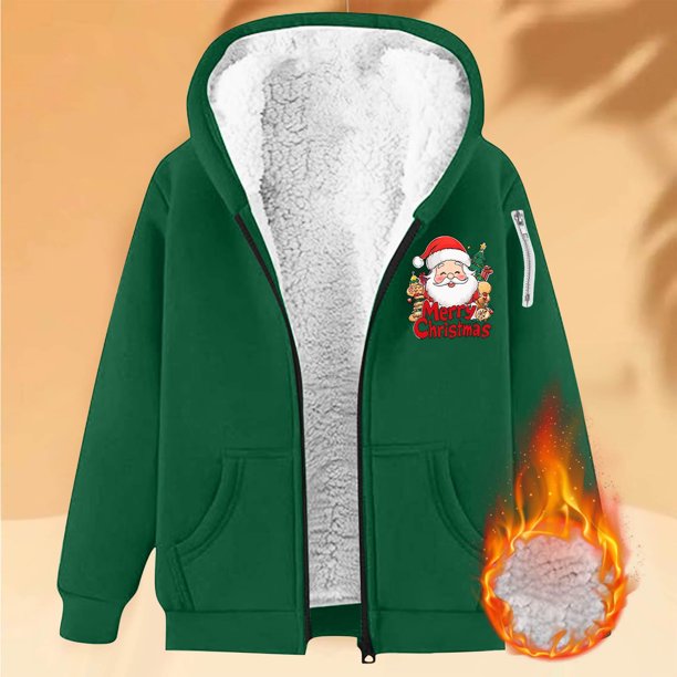 Sudadera informal con capucha y manga larga para mujer, estilo navideño, de gran tamaño, color liso, con cremallera, capucha y forro polar grueso, chaqueta de manga larga con hombros descubiertos, blu