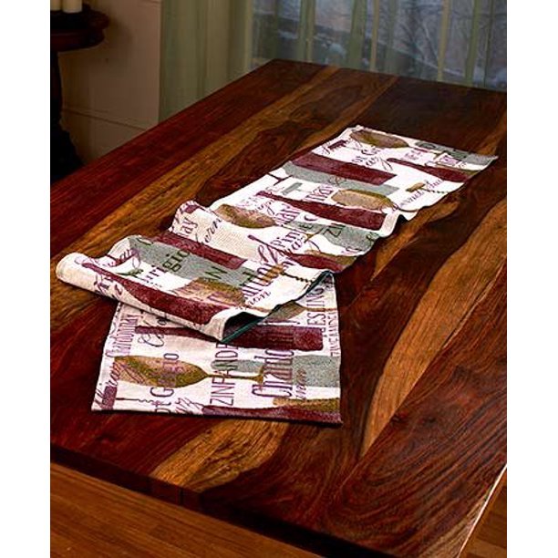 Themed Tapestry Table Linens (Wine Table Runner)