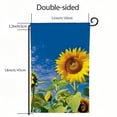 thumbnail image 3 of PHYHOO Sunflower in Blue Sky Welcome Flags Seasonal Garden Flags Vertical Double Sided Yard Flags Banner Outdoor Flag for Outside, Lawn, Decor White, 3 of 6