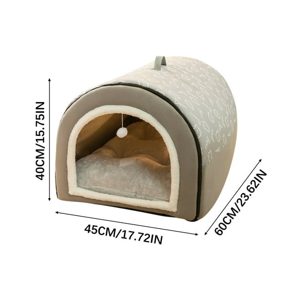 Camas de Gato para Gatos de Interior la Casa de la Cama de Perro Proporciona Dos Maneras para Que los Gatos Y los Perros Usen las Casas de Perros de Interior, con Tapas de Estera Desmontables Y Lavabl