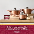 thumbnail image 2 of Wright's Copper and Brass Cream Cleaner - Gently Cleans and Removes Tarnish Without Scratching, 8 Ounce (Pack of 6), 2 of 6