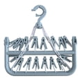 thumbnail image 3 of Foldable Drip Hanger with 32 Clips - Plastic Hanging Drying Rack for Clothes Underwear Socks, 3 of 5