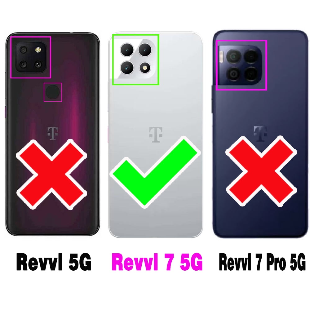 Compatible with T-Mobile Revvl 7 5G Wallet Phone Case Tempered Glass Screen Protector Bling Crossbody Lanyard Strap Flip Zipper Purse Card Holder Cell Cover for Tmobile Revvl7 T Mob Revell Women Pink