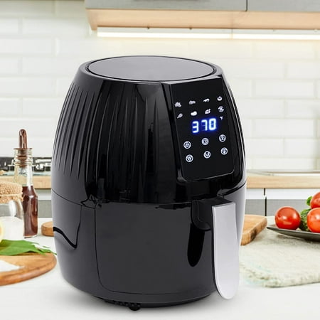 

Mkyiongou 8-in-1 Presets 5.5L Air Fryer With LCD Time/Temp Touch Control 110V-120V 1300W