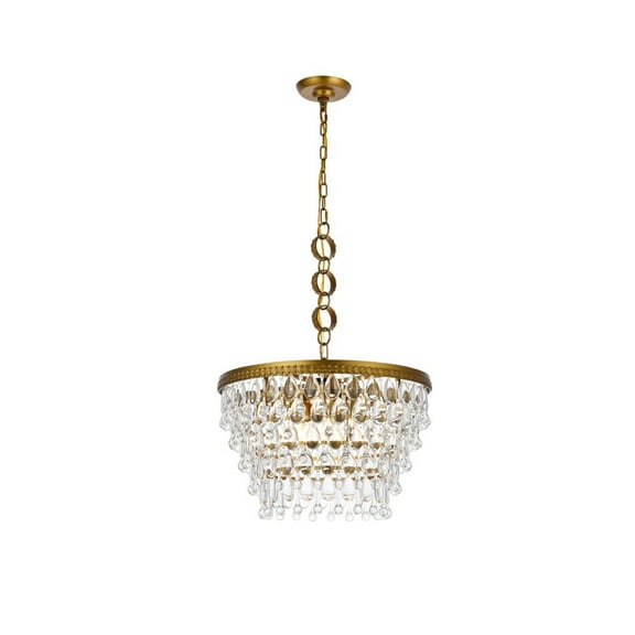 Nordic 5 lights brass pendant