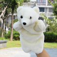 thumbnail image 3 of Lindo oso polar marioneta de mano bebé niños desarrollo muñeca suave juguete de peluche, 3 of 8