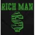 thumbnail image 2 of Cool Rich Man Dollar Sign Money Men's Big & Tall Graphic Hoodie Brisco Brands 3X, 2 of 5