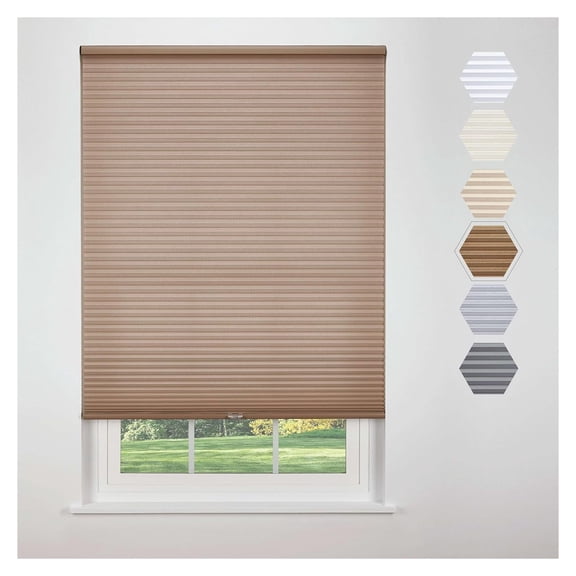 Cordless Cellular Light Filtering Shade 52 3/4 W x 84 H, Harvest (Arrives 1/4" Narrower)