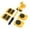 A002- Yellow, variant on Furniture Moving Tool, Heavy Object Mover with 4 Casters and 1 Pry Bar, Red, for Moving Sofas Beds Refrigerators - Heavy Duty Furniture Lifter with Universal Wheels, for Home Office Warehouse - 1 Set