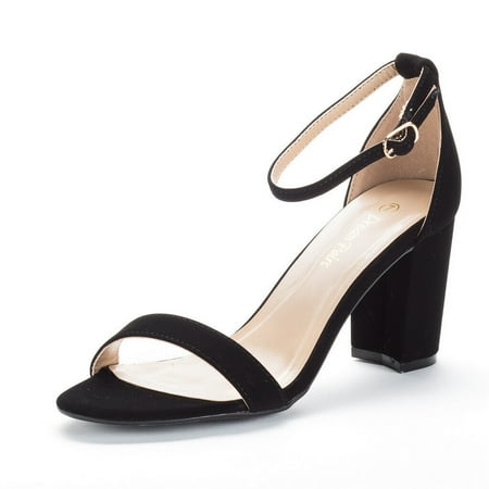 

DREAM PAIRS Women‘s Ankle Strap Sandals Ladies Open Toe Dress Heel Sandals Shoes