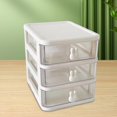 thumbnail image 6 of Countertop Organizer with Transparent Drawers Storage Box Large Capacity Multifunctional Cute Rabbit Decor for Jewelry, Sewing Supplies White, 6 of 10