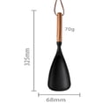 thumbnail image 3 of Silicone Spatula Cooking Spoon 1 Pcs with Wood Handle Great for Cooking and Serving Sturdy BPA-Free Matte Silicone Suitable for Mixing and Scrape (Black), 3 of 4