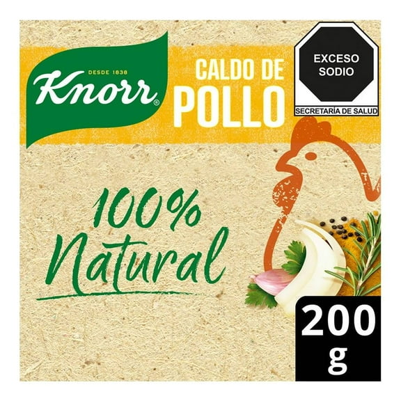 Caldo de Pollo Knorr 100 % Natural en Polvo