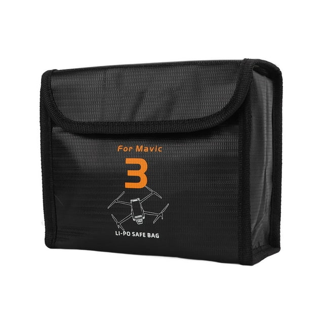 Bolsa de seguridad para baterías a prueba de explosiones, con gran capacidad para 3 baterías, para DJI Mavic 3 UAV