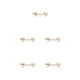 thumbnail image 1 of Jumpingount Anillo para pezones con barra, accesorio de moda, accesorios de joyería, decoración corporal atractiva para mujeres, Suck-It de oro Oro rosa chúpalo 5piezas, 1 of 6