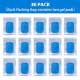 thumbnail image 4 of 30 Uds. Almohadillas de Gel EMS, Gel de hidrogel, hojas de Gel de repuesto para entrenamiento, electroestimulador Muscular Abdominal YUNYI BRAND  Deportes, 4 of 8