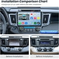 thumbnail image 6 of 4Core+64G ROM Car Radio for Toyota RAV4 2013-2018: Wireless Carplay&Android Auto for RAV4 Stereo Upgrade with 10.2 Inch 1280 * 800 Touch Screen 5G WiFi Backup Camera GPS Bluetooth FM SWC DSP HiFi, 6 of 9
