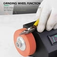 thumbnail image 3 of Adjustable Angle High Speed Electric Belt Sander with Powerful 350W Motor for Metal Wood Acrylic Grinding Forward and Reverse Rotation, 3 of 7