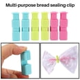 thumbnail image 1 of Squeeze Bread Bag Clips, Bag Cinches, Bagel Bag Clips, Slip Grip Easy Squeeze & Lock, Assorted Color, 6 Pack, 1 of 7