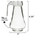 Brybelly 1 Maple Syrup Dispenser 14 oz (420mL) Empty Glass Syrup