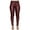 Wine, variant on Audhol Leather Leggings for Women Women Large Size High Waisted Buttoned Coated Pants Casual Stretch Trousers Leggings for Women Wine L