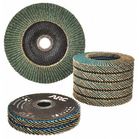 

Arc Abrasives Flap Disc Type 27 4-1/2 in. 36 Grit 10823FF