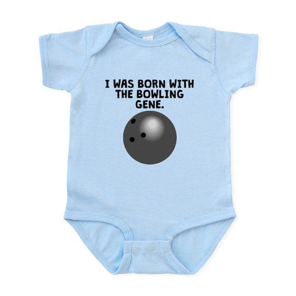 CafePress - Born With The Bowling Gene Body Suit - Baby Light Bodysuit, Size Newborn - 24 Months