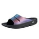 thumbnail image 1 of Recovery Slide OOFOS OoAhh Luxe Midnight Spectre para mujer, talla 9, 1 of 7