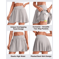 thumbnail image 2 of G4Free Wrapped Front Pleated Tennis Skirts for Women High Waisted A Line Golf Skorts Soft Athletic Inner Shorts with Pockets, 2 of 7