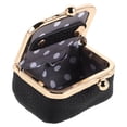 thumbnail image 4 of Mini joyero de viaje: organizador de anillos portátil vintage con cierre de boquilla. Estuche pequeño para anillos, pendientes, collares y monedas., 4 of 6