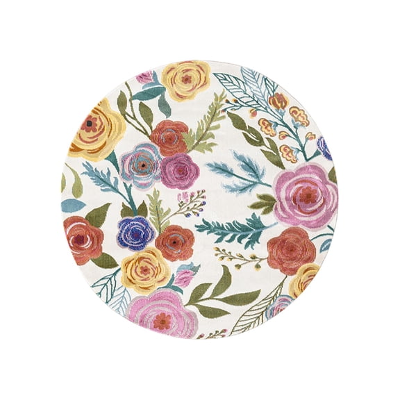 Area Rug Non Slip Machine Washed Circular Carpet Suitable For Dining Room Living Room Bedroom Entrance And Kitchen Carpet for Home Decor31.50x31.50 in