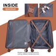 thumbnail image 3 of Travelhouse Luggage Set 6 Piece Hardside Suitcase TSA Lock Spinner Wheels 6 Pcs Hardshell Luggage with Duffel Bag.(Black), 3 of 9