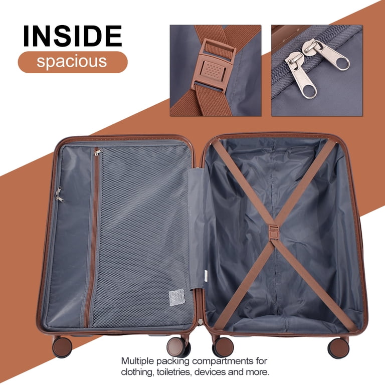 Travelhouse Luggage Set 6 Piece Hardside Suitcase TSA Lock Spinner Travelhouse Luggage Set 6 Piece Hardside Suitcase TSA Lock Spinner
