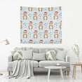 thumbnail image 6 of Cute Cartoon Hamster Tapestry Wall Hanging Tapestries Happy Colorful Hippie Psychedelic Art Polyester Carpet Wall Decorative for Living Room Bedroom 60x51inch Gift Decor, 6 of 7