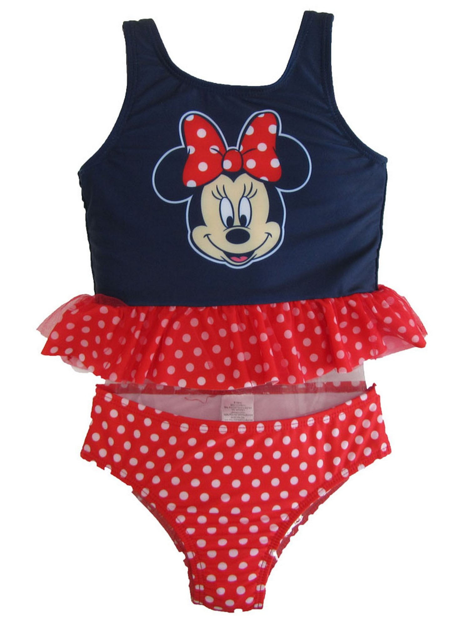Disney Disney Little Girls Navy Minnie Mouse 2Pc Swimsuit 4T