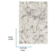 thumbnail image 2 of Livabliss Washable Rugs for Living Room, 9x12 Alder Modern Ivory Area Rug, Bedroom Dining Room Home Decor Stain Resistant Carpet (8'11" x 12'), 2 of 6