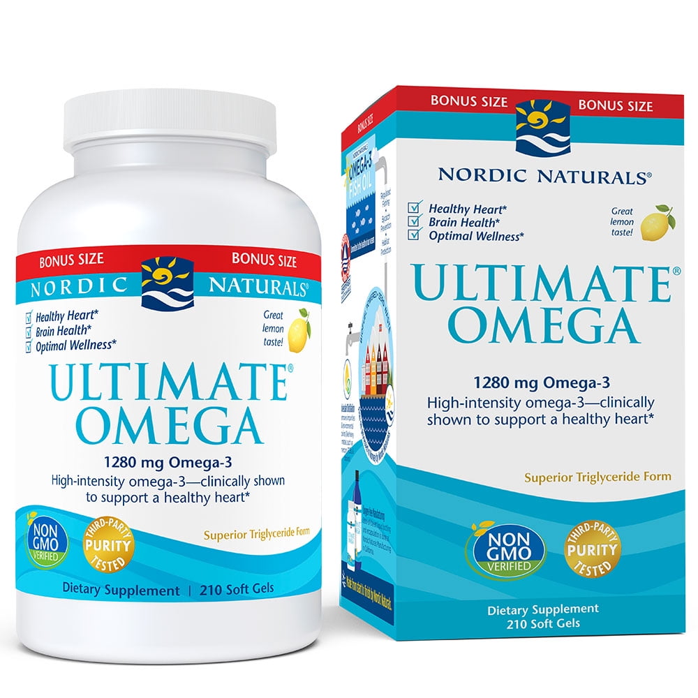 Nordic Naturals Ultimate Omega Softgels Lemon 1280 Mg