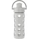 thumbnail image 1 of Lifefactory Botella de agua de vidrio de 12 onzas con tapa abatible activa y funda protectora de silicona gris piedra, 1 of 1