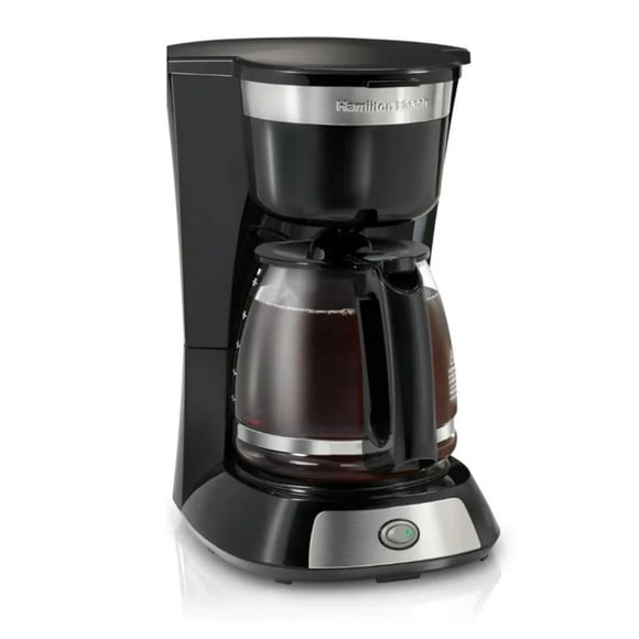 Cafetera Hamilton Beach Easy Brew de 12 Tazas con Interruptor Acero Inoxidable Pausa Automática (Reacondicionado)