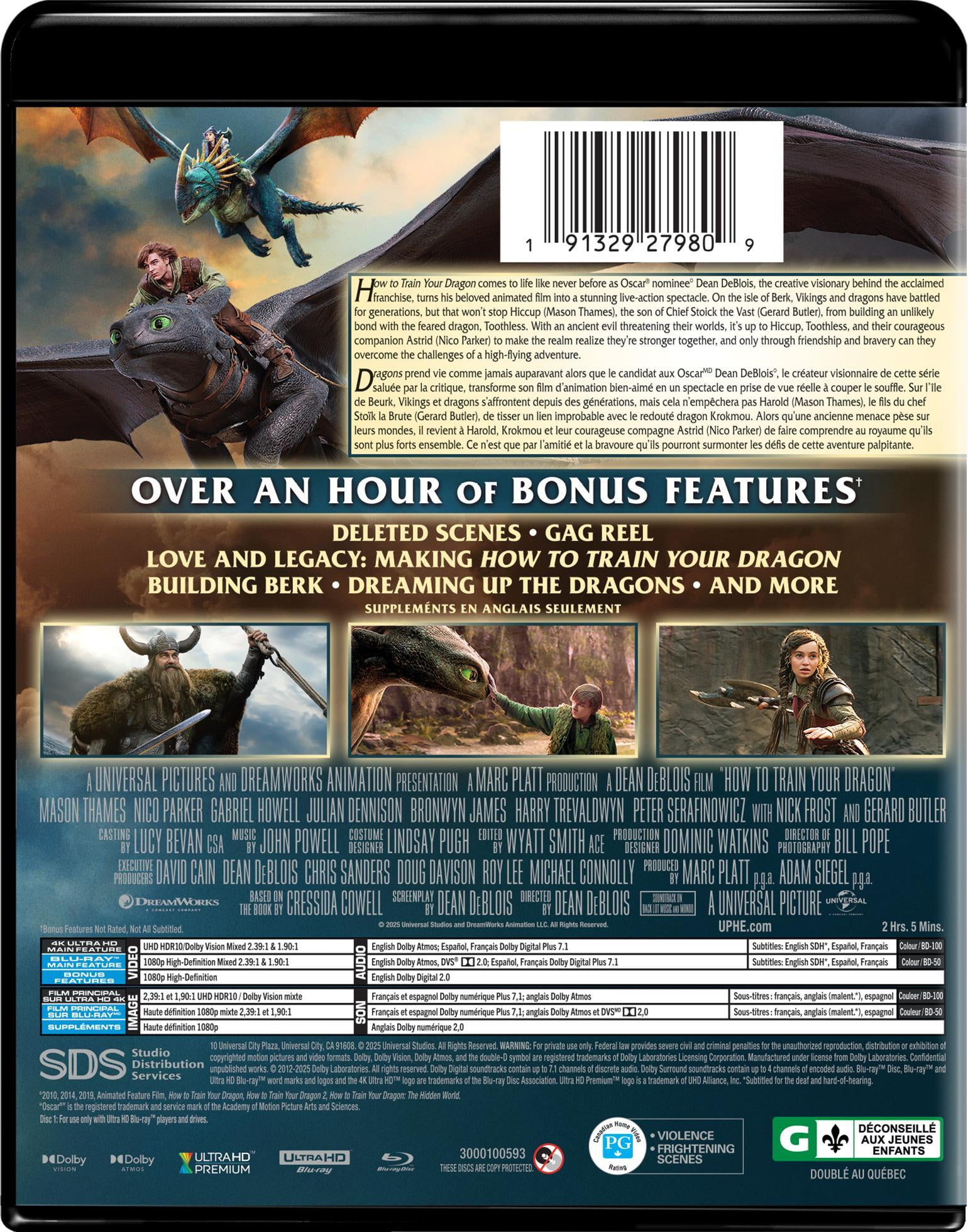 How to Train Your Dragon (4K + Blu-Ray), starring Mason Thames, Nico Parker, and Gerard Butler [2025]