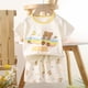 thumbnail image 2 of Manga Corta de Verano Tops Niños Niños Tela Suave Impresión Pequeña Cuello Redondo Blusas Set de Dos Piezas para Celebración Casual Cumpleaños Boda Fiesta Vacaciones, 2 of 5