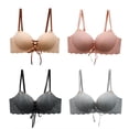 thumbnail image 5 of Women Breathable Sexy Seamless Bras Push up Padded Unlined Wireless Bralettes, 5 of 5