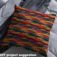 thumbnail image 2 of Homewish Boho Bohemain Theme Fabric by the Yard 1 YardRetro Geometric Aesthetic Home Decor Fabric by the Yard,Orange Brown Blue Sewing Fabric For Adult,Ultra Soft Home Decor, 2 of 6