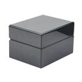 thumbnail image 1 of Caja de reloj con ranura única de fibra de carbono de anillos de Zulema ver vitrina, 1 of 8