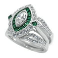 thumbnail image 4 of LaRaso & Co His Her Wedding Ring Set Vintage TRIO Couples Rings 6/12, 4 of 6